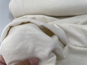 Viscosejersey - flødefarvet med slubstruktur